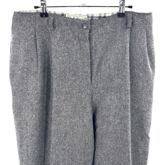 BellePointe Wool Blend Gray Trousers Women’s Size 16 USA Made Lined Classic Fit - Picture 2 of 6